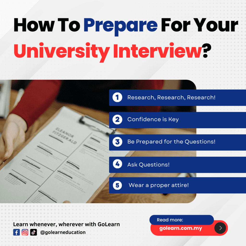 How To Prepare For Your University Interview